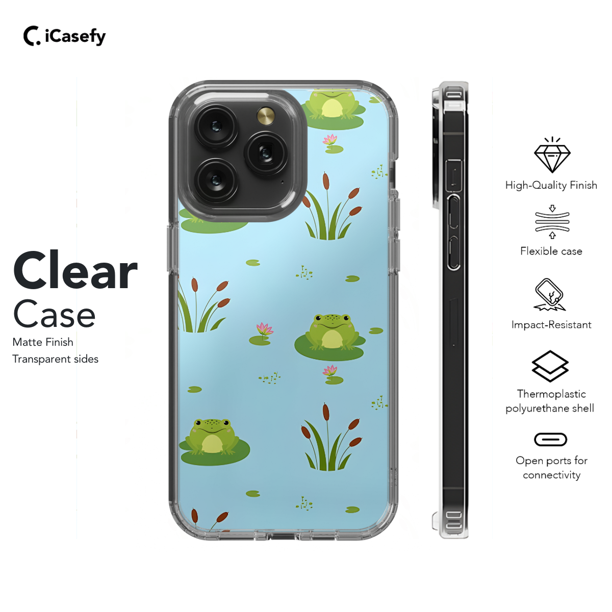 Cute frog Phone Case iPhone Samsung Cover Pixel 1155 - Image 7