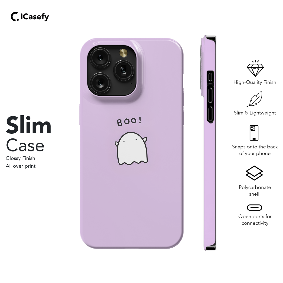 Cute Ghost Boo Phone Case iPhone Samsung Pixel & More 316 - Image 6