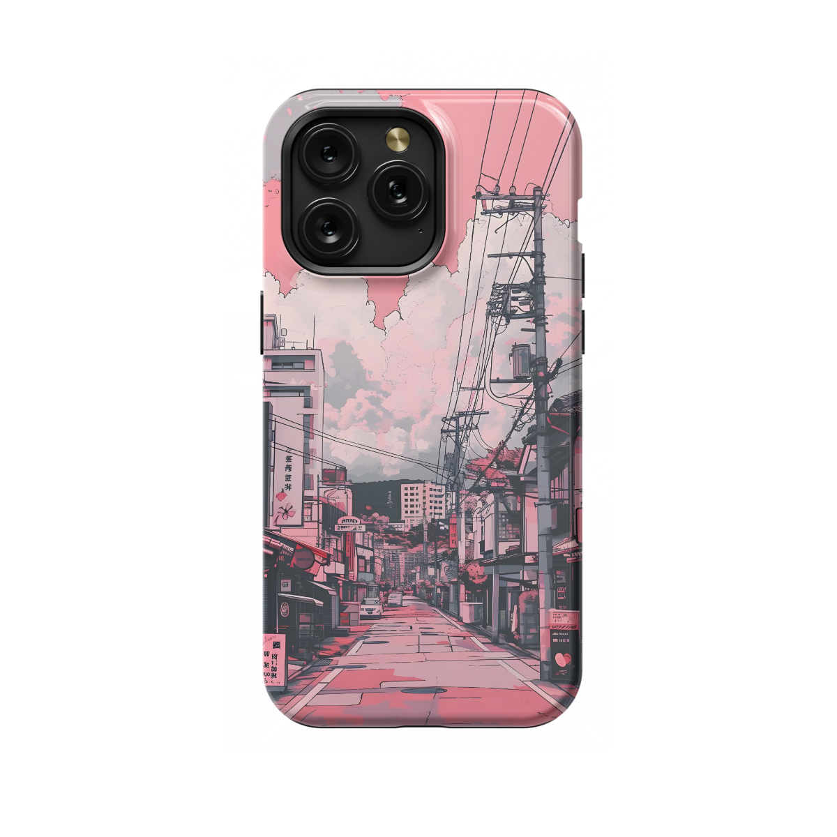 Cute Girly Lofi City Phone Case iPhone Samsung Pixel & More 84 - Image 1