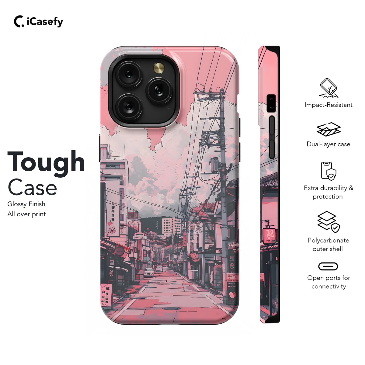 Cute Girly Lofi City Phone Case iPhone Samsung Pixel & More 84 - Image 5