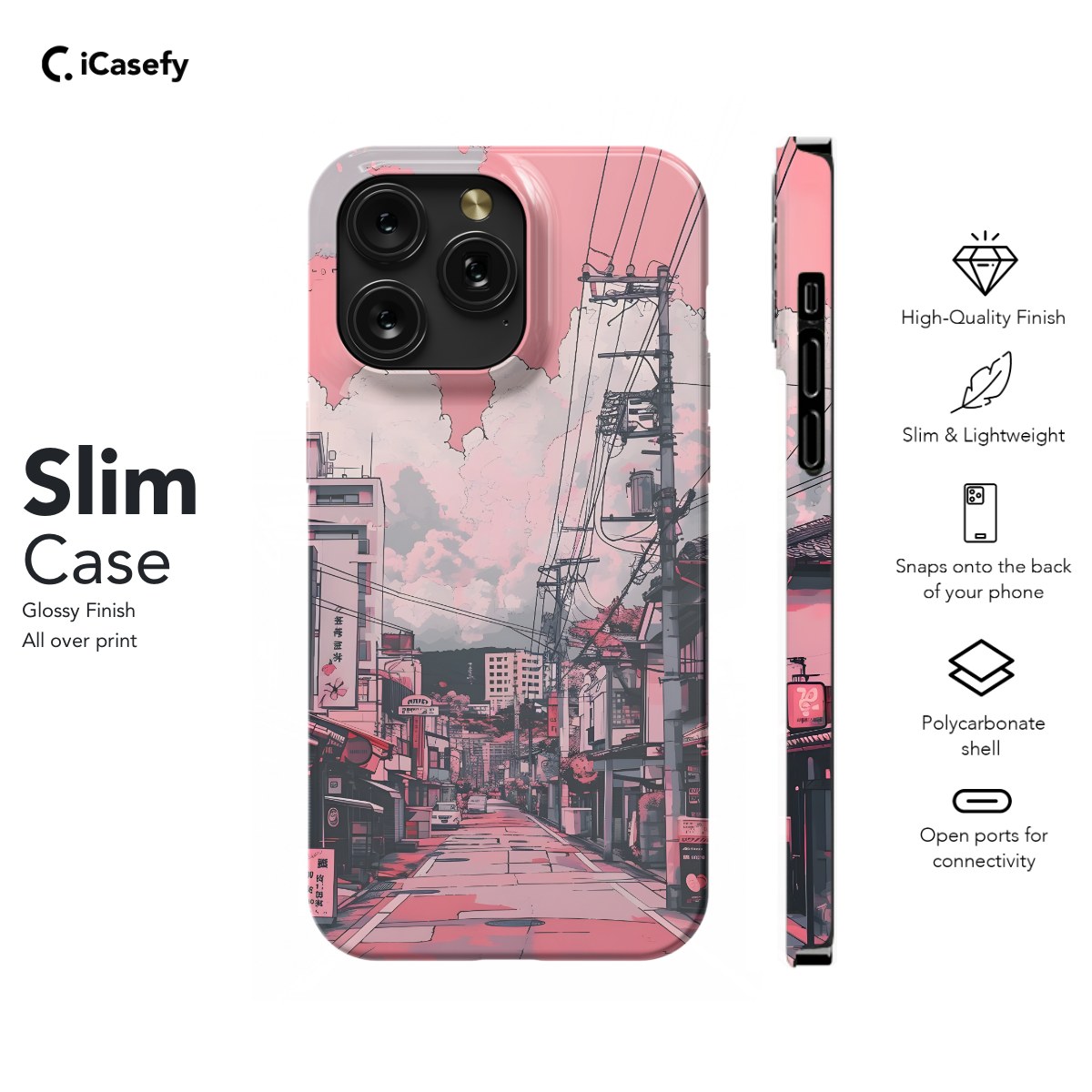 Cute Girly Lofi City Phone Case iPhone Samsung Pixel & More 84 - Image 6