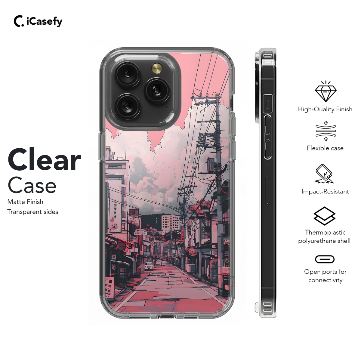 Cute Girly Lofi City Phone Case iPhone Samsung Pixel & More 84 - Image 7