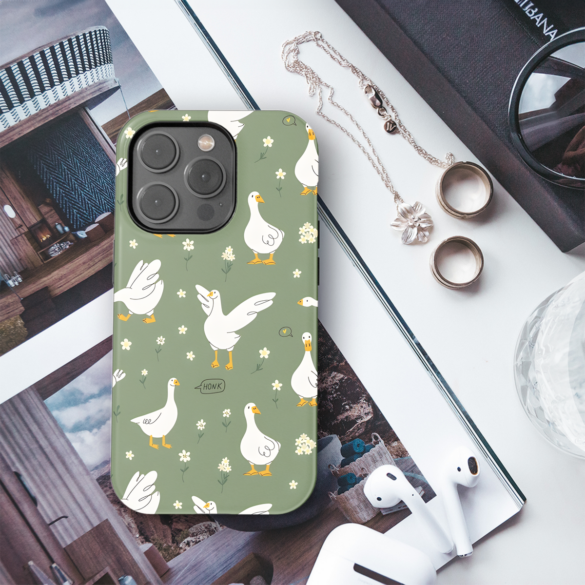 Cute Goose Phone Case iPhone Samsung Cover Pixel 2680 - Image 3