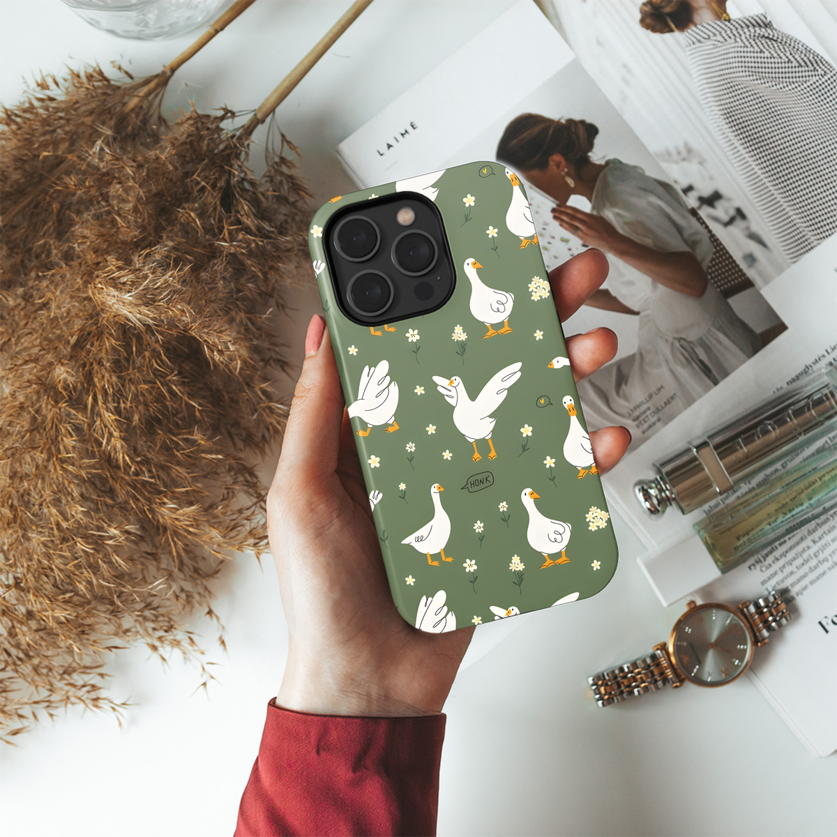 Cute Goose Phone Case iPhone Samsung Cover Pixel 2680 - Image 4