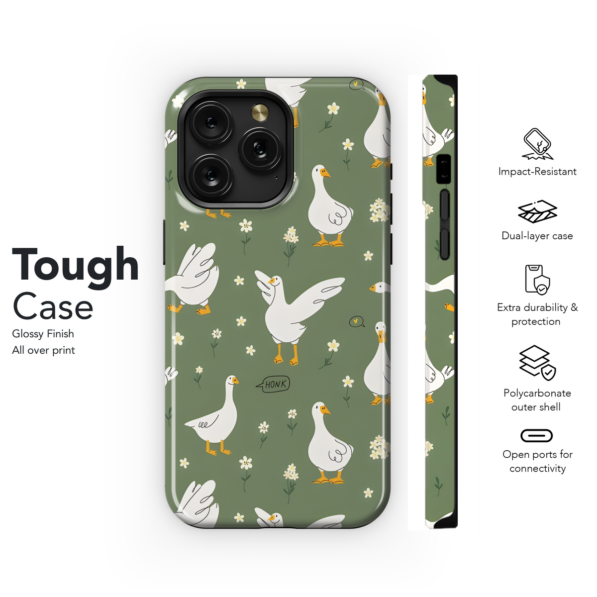 Cute Goose Phone Case iPhone Samsung Cover Pixel 2680 - Image 6