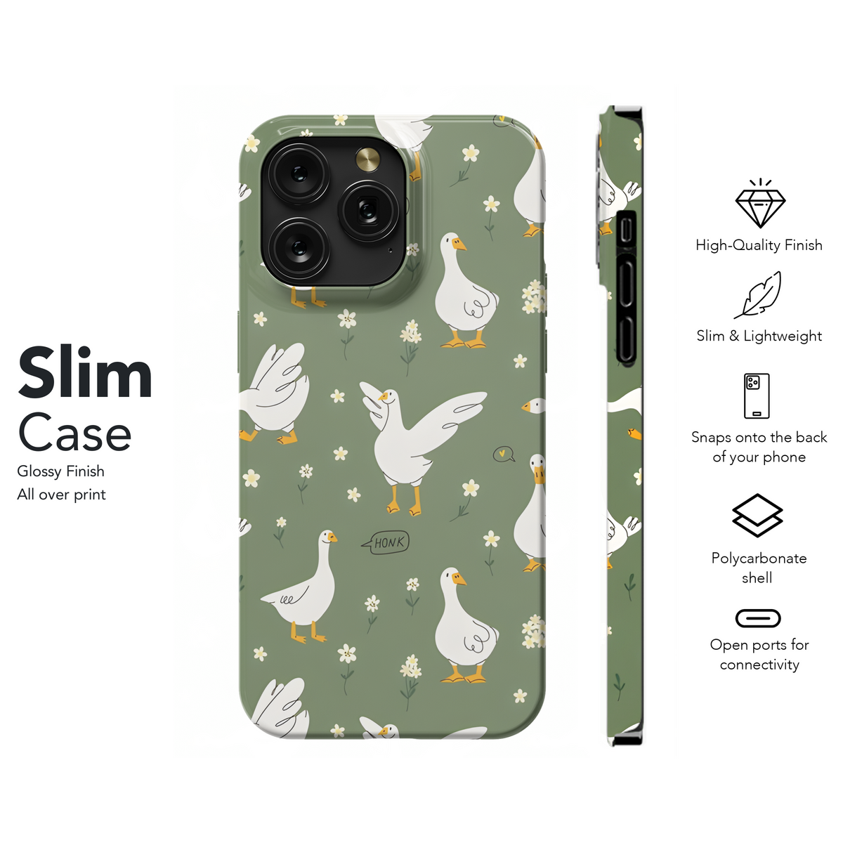 Cute Goose Phone Case iPhone Samsung Cover Pixel 2680 - Image 7