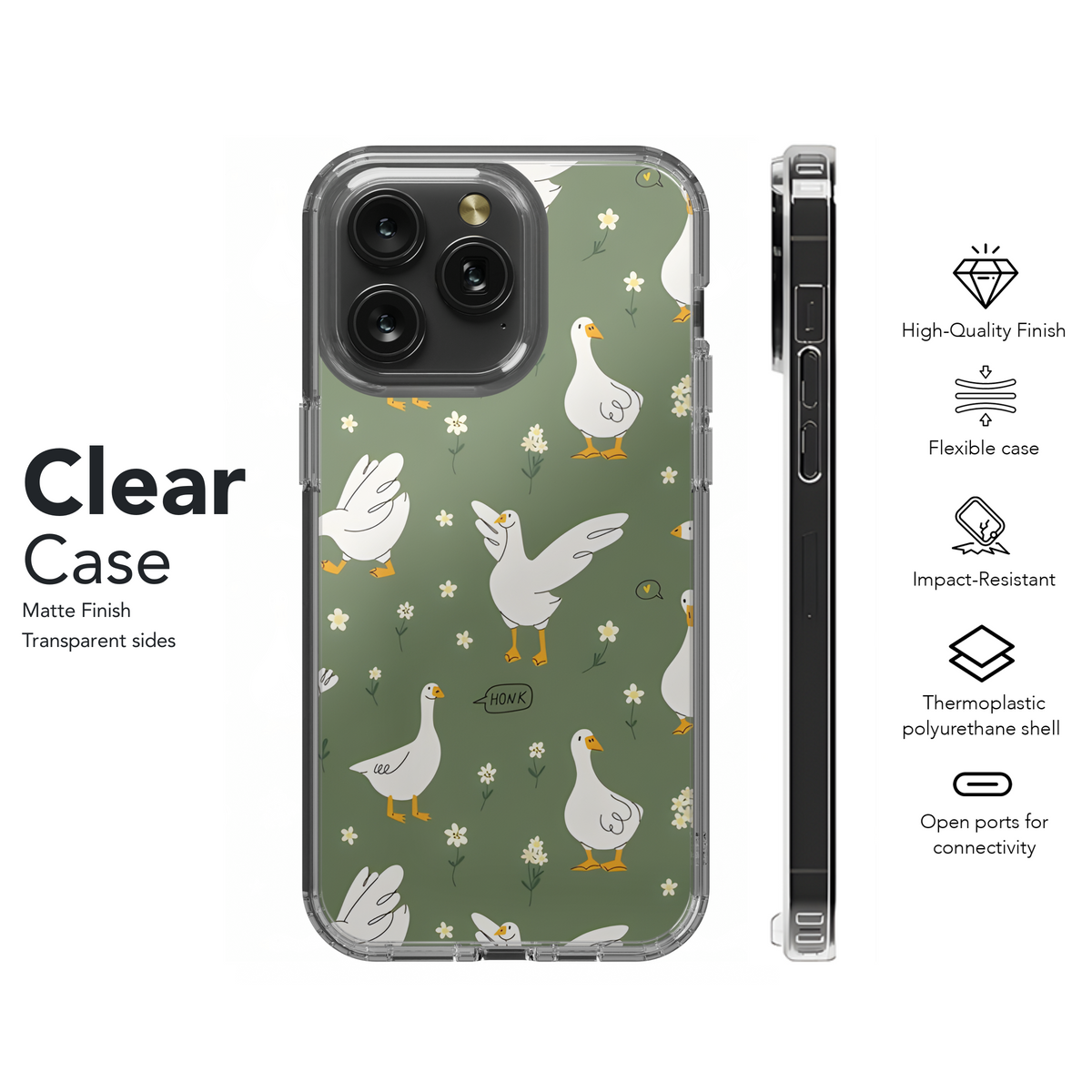 Cute Goose Phone Case iPhone Samsung Cover Pixel 2680 - Image 8