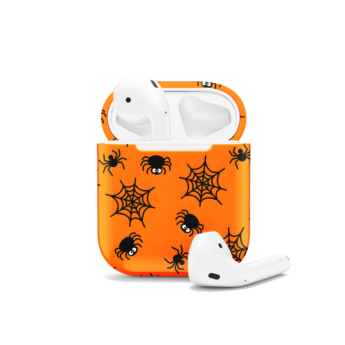 Cute Halloween Spiders Web AirPods Case AirPods Pro AirPods Pro 2 AirPods 3 AirPods 2 Glossy 1277 - Image 1