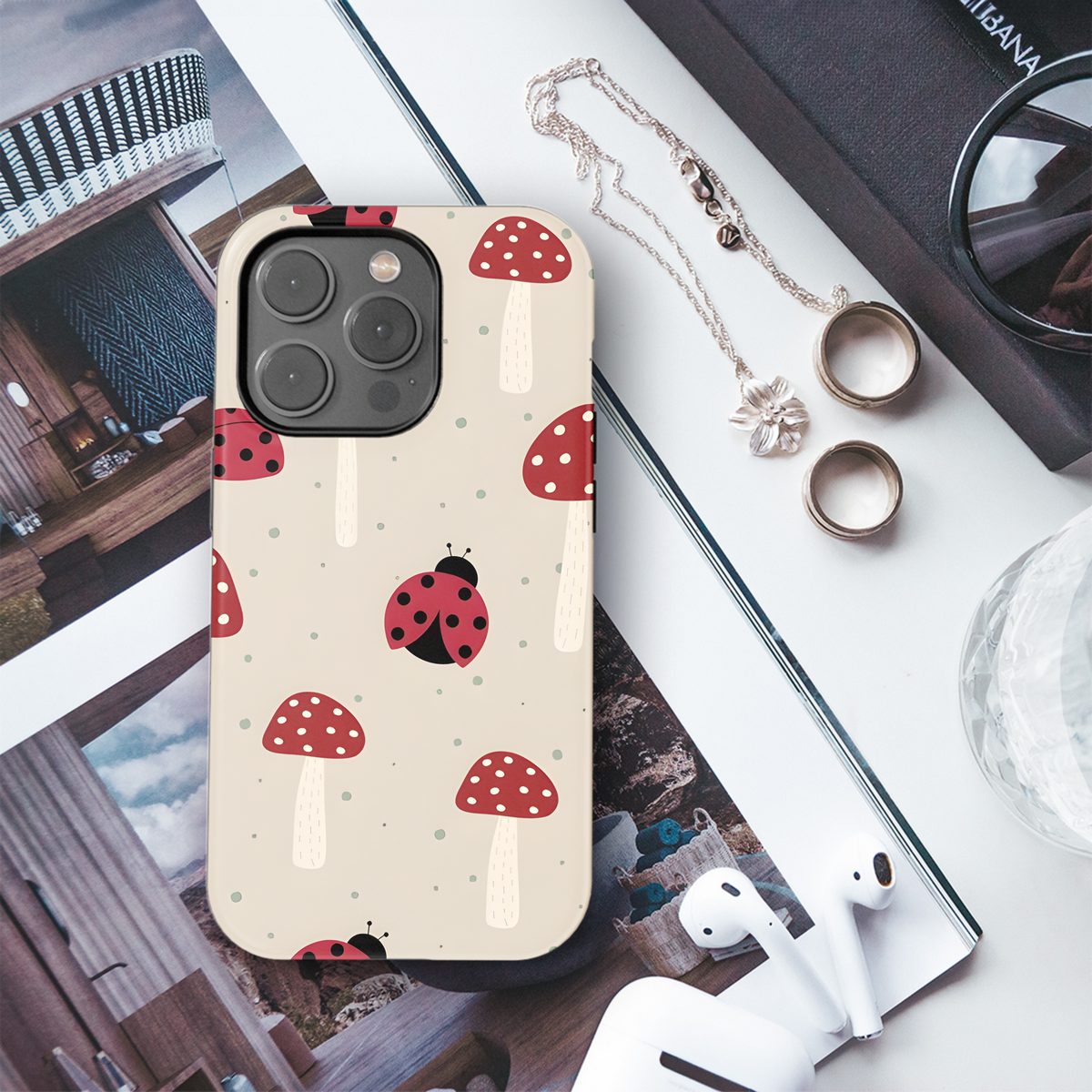 Cute Ladybird Phone Case iPhone Samsung Cover Pixel 2842 - Image 3