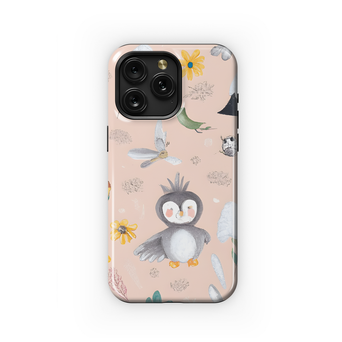 Cute Pastel Forest Baby Animals Phone Case iPhone Samsung Cover Pixel 3731 - Image 1