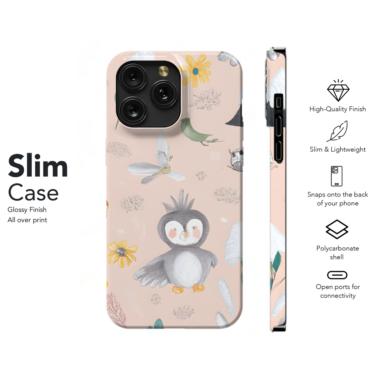 Cute Pastel Forest Baby Animals Phone Case iPhone Samsung Cover Pixel 3731 - Image 7