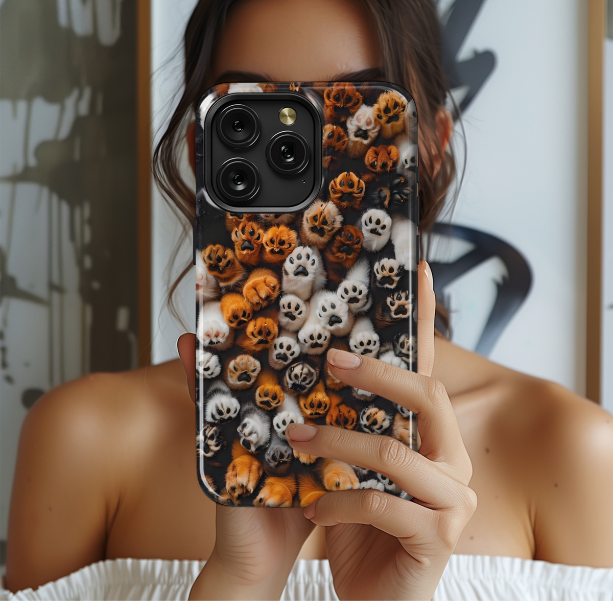 Cute Paws Overload
 Phone Case iPhone Samsung Cover Pixel 4156 - Image 2