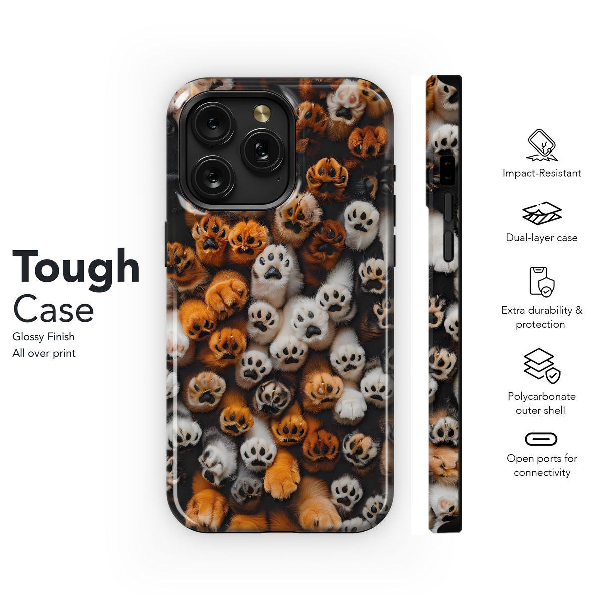 Cute Paws Overload
 Phone Case iPhone Samsung Cover Pixel 4156 - Image 6