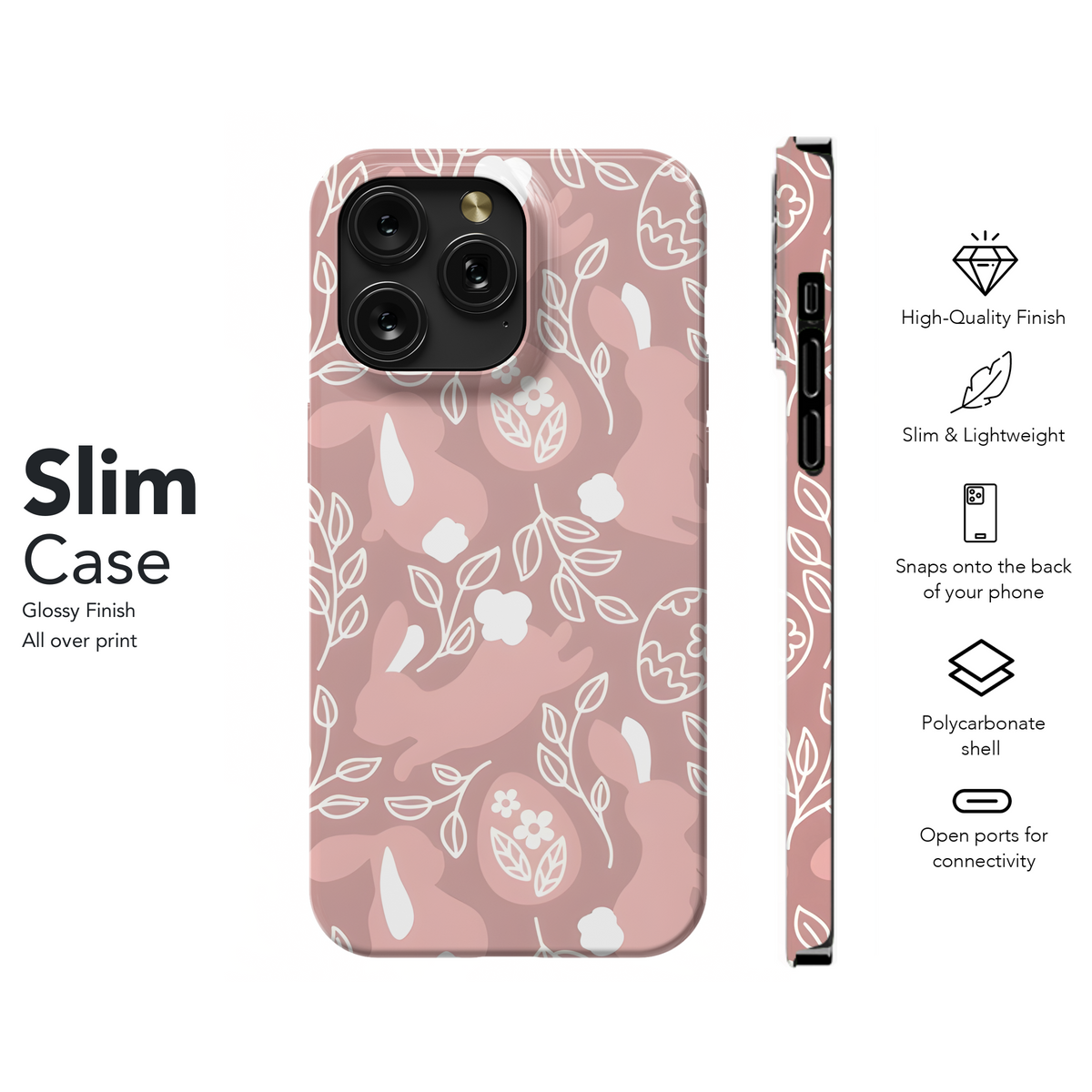 Cute Rabbit Easter Phone Case iPhone Samsung Cover Pixel 2797 - Image 7