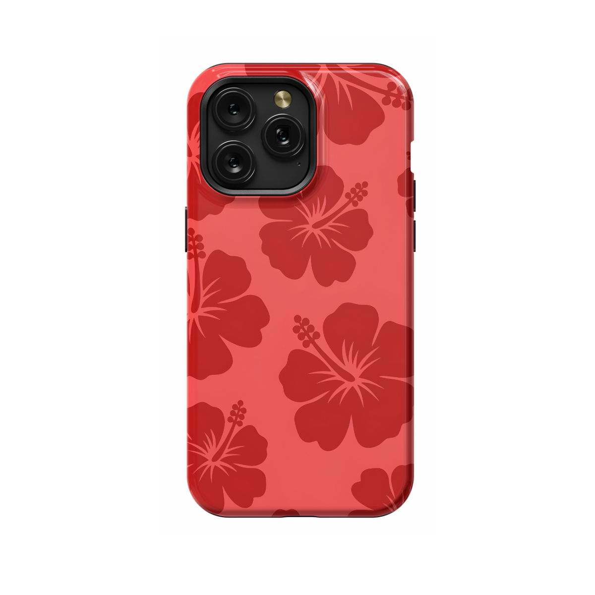 Cute Red Flower Y2K Hibiscus Phone Case iPhone Samsung Cover Pixel 1359 - Image 1