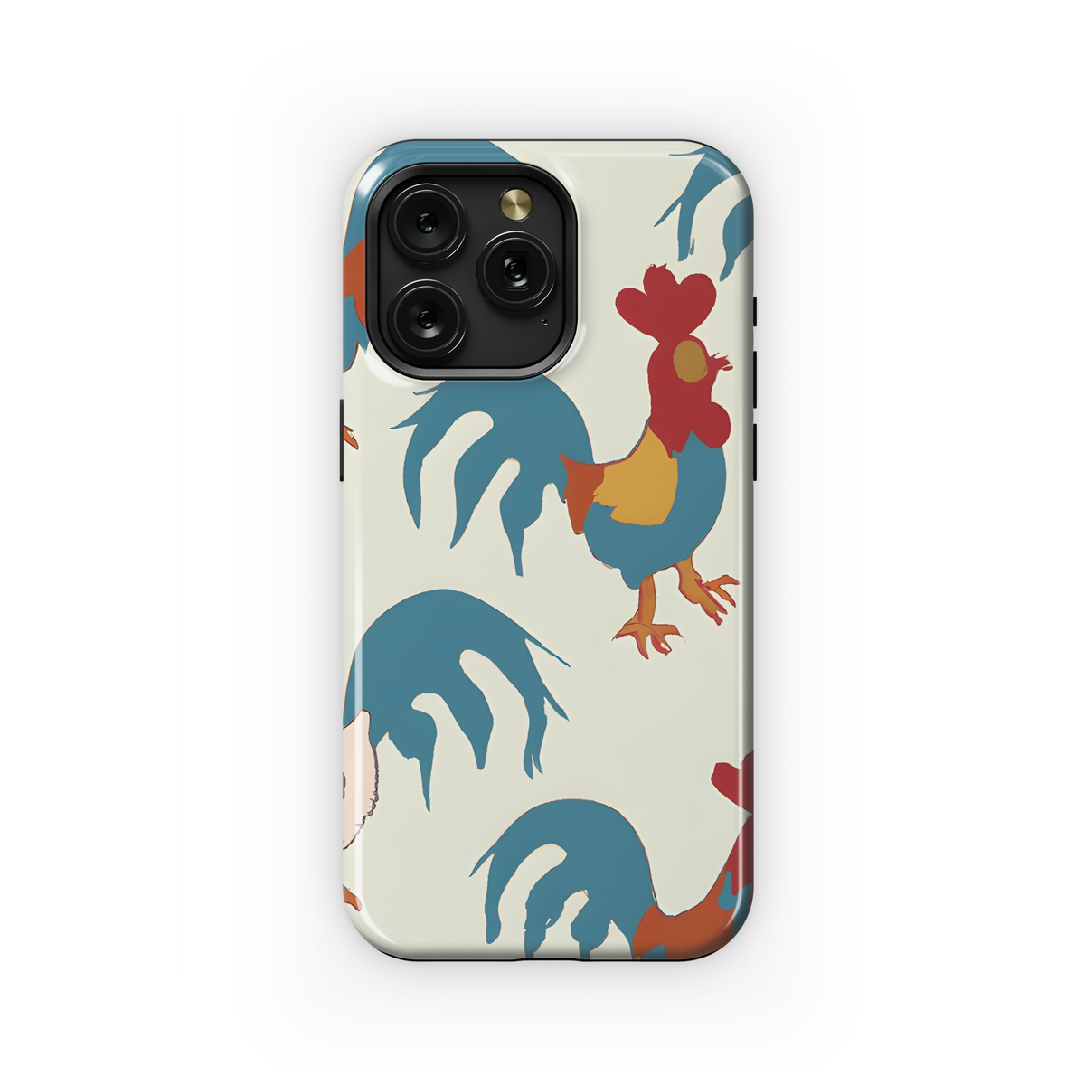 Cute Rooster Phone Case iPhone Samsung Cover Pixel 3680 - Image 1