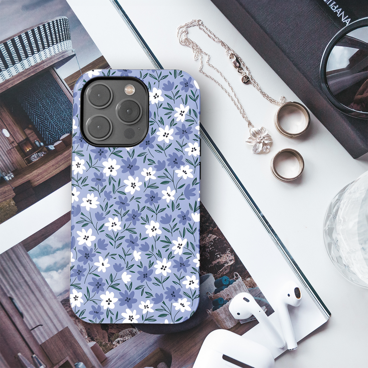 Cute Small Flower Floral Print Phone Case iPhone Samsung Cover Pixel 2364 - Image 3