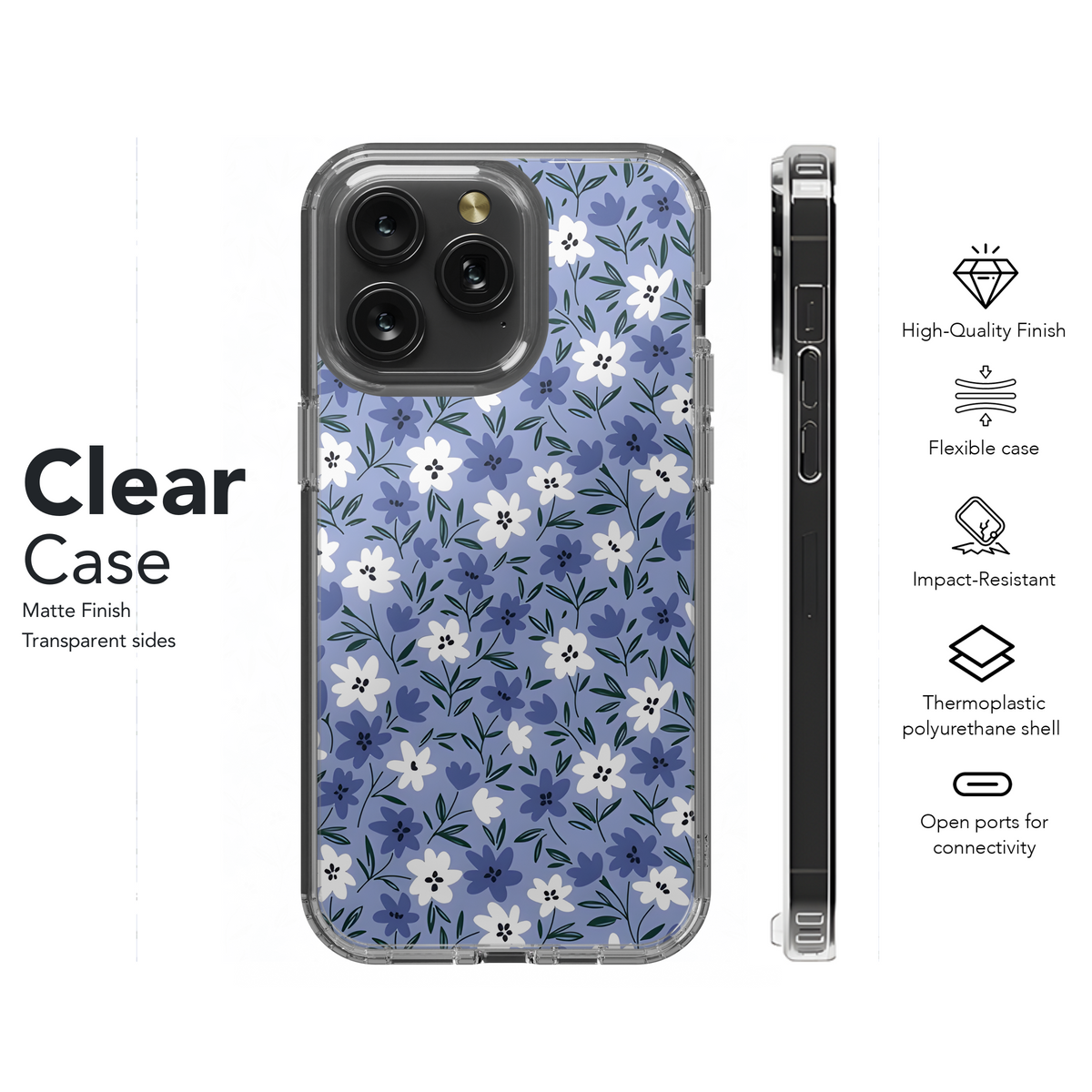 Cute Small Flower Floral Print Phone Case iPhone Samsung Cover Pixel 2364 - Image 8