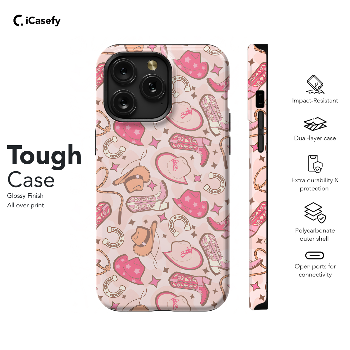 Cute Western Cowgirl Phone Case iPhone Samsung Pixel & More 124 - Image 5