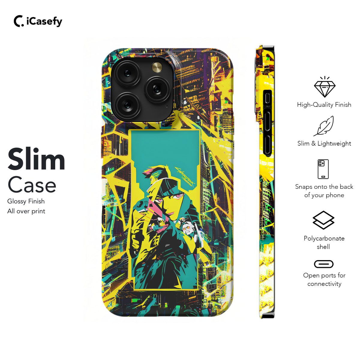 Cyberpunk Anime Rebecca Japanese Manga Phone Case iPhone Samsung Pixel & More #266 - Image 6