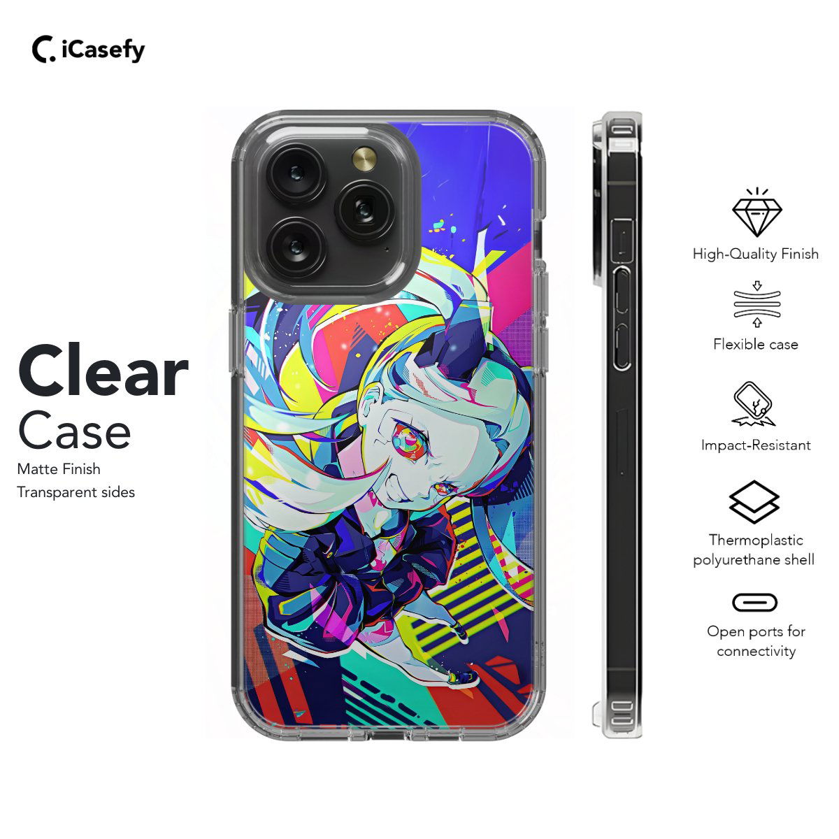 Cyberpunk Anime Rebecca Japanese Manga Phone Case iPhone Samsung Pixel & More #75 - Image 6