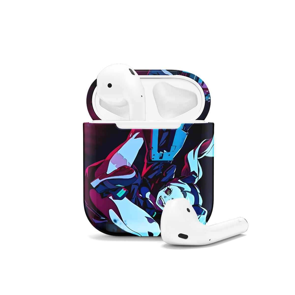 Cyberpunk Edgerunners Anime Rebecca AirPods Case AirPods Pro AirPods Pro 2 AirPods 3 AirPods 2 Glossy 1554 - Image 1