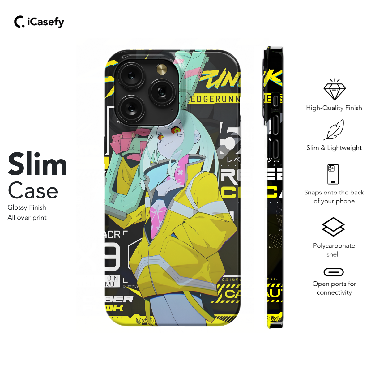 Cyberpunk Edgerunners Anime Rebecca Phone Case iPhone Samsung Cover Pixel 688 - Image 6