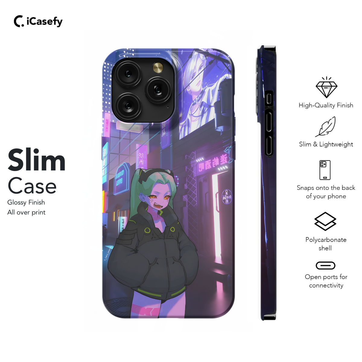 Cyberpunk Edgerunners Anime Rebecca Phone Case iPhone Samsung Cover Pixel 690 - Image 6