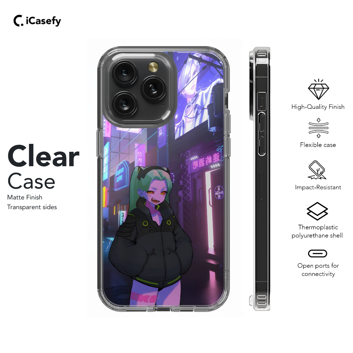 Cyberpunk Edgerunners Anime Rebecca Phone Case iPhone Samsung Cover Pixel 690 - Image 7