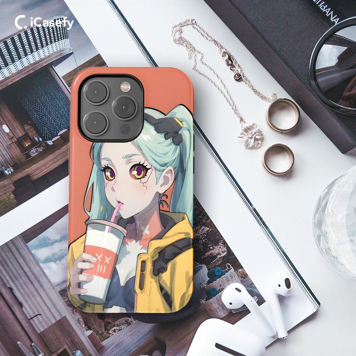 Cyberpunk Edgerunners Anime Rebecca Phone Case iPhone Samsung Cover Pixel 692 - Image 3