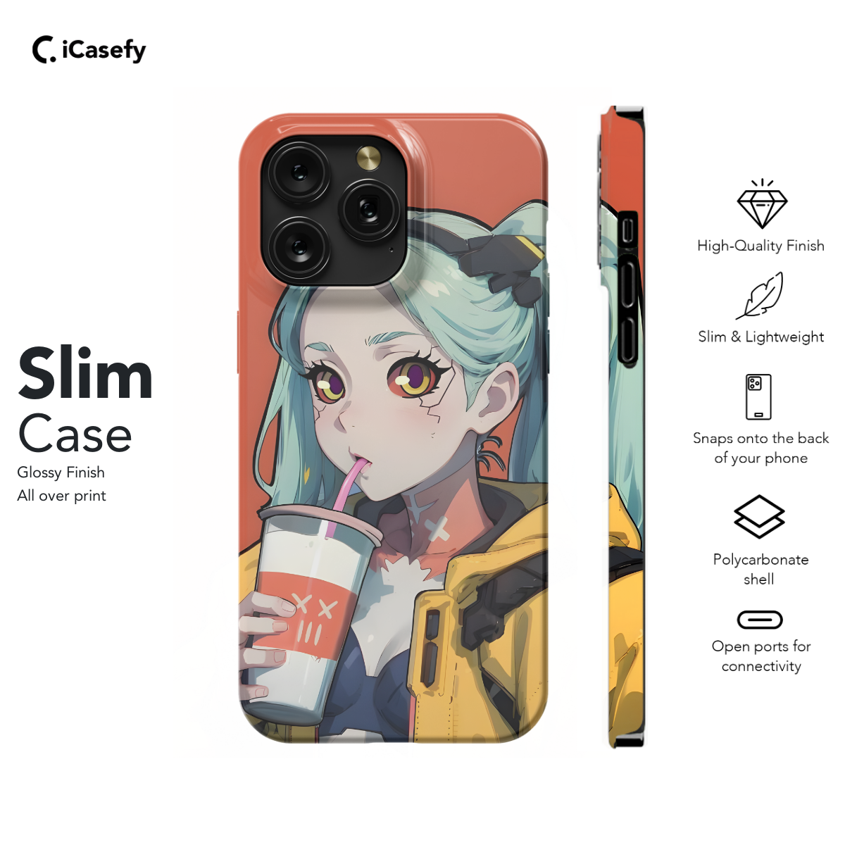 Cyberpunk Edgerunners Anime Rebecca Phone Case iPhone Samsung Cover Pixel 692 - Image 6