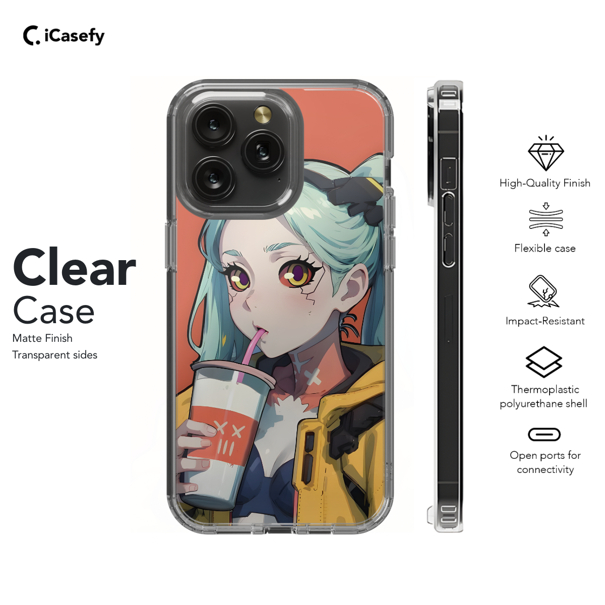 Cyberpunk Edgerunners Anime Rebecca Phone Case iPhone Samsung Cover Pixel 692 - Image 7