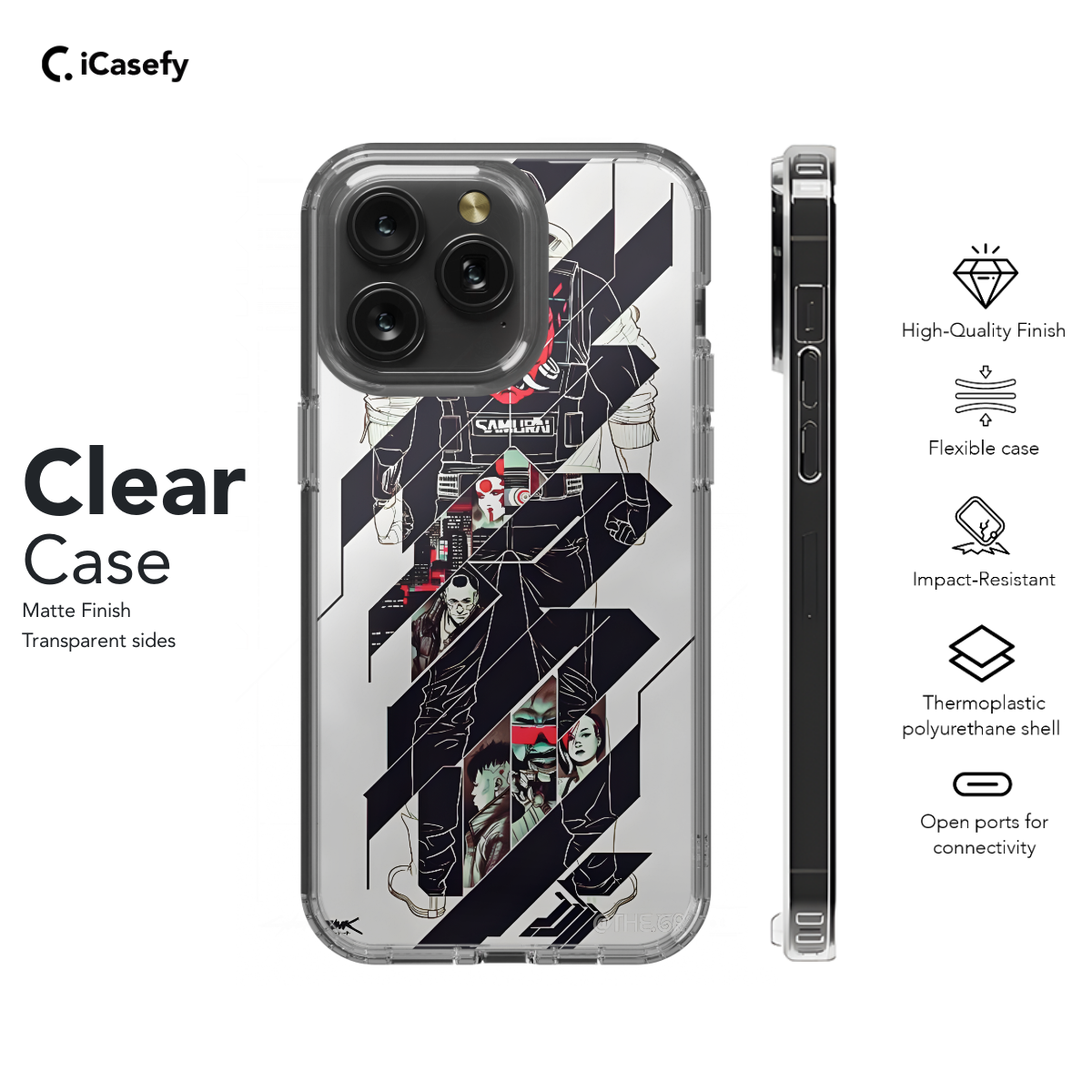 Cyberpunk Phone Case iPhone Samsung Cover Pixel 718 - Image 7