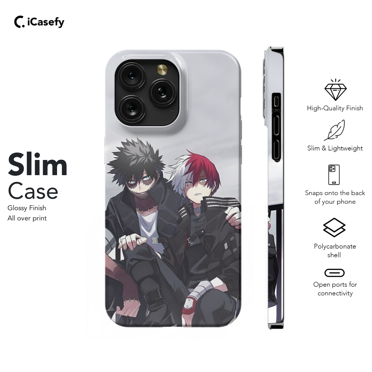 Dabi and Shoto Phone Case iPhone Samsung Cover Pixel 733 - Image 6