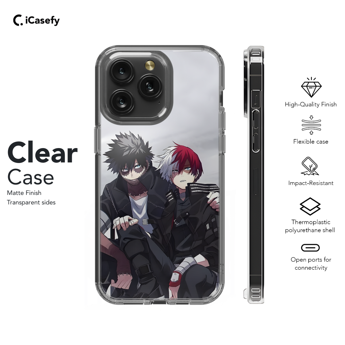 Dabi and Shoto Phone Case iPhone Samsung Cover Pixel 733 - Image 7