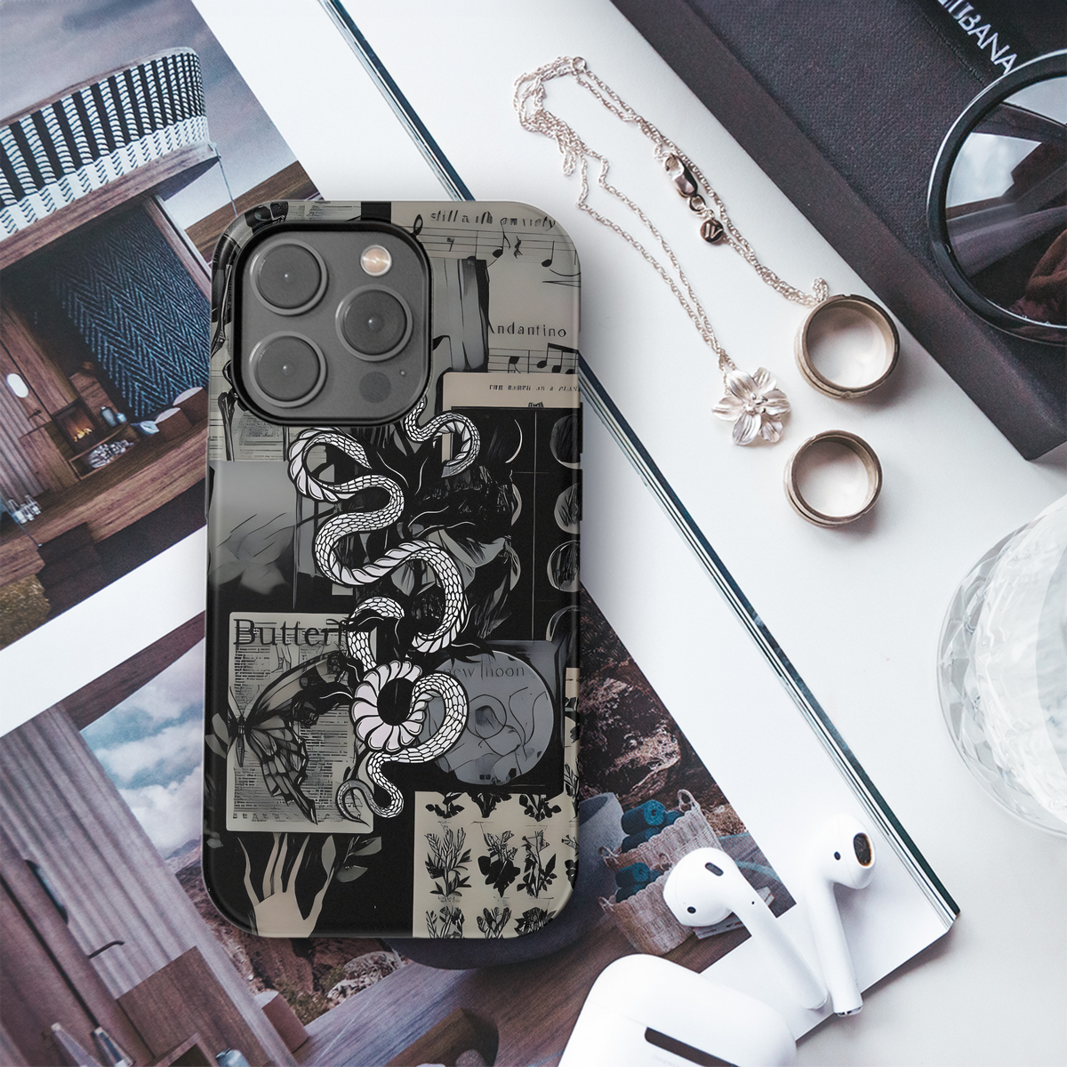 Dark Academia Serpent
 Phone Case iPhone Samsung Cover Pixel 4083 - Image 3