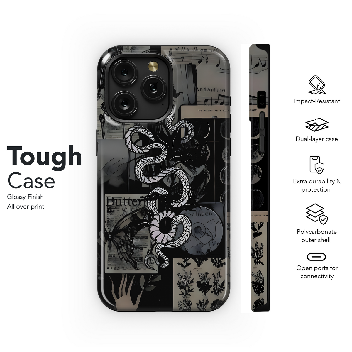 Dark Academia Serpent
 Phone Case iPhone Samsung Cover Pixel 4083 - Image 6