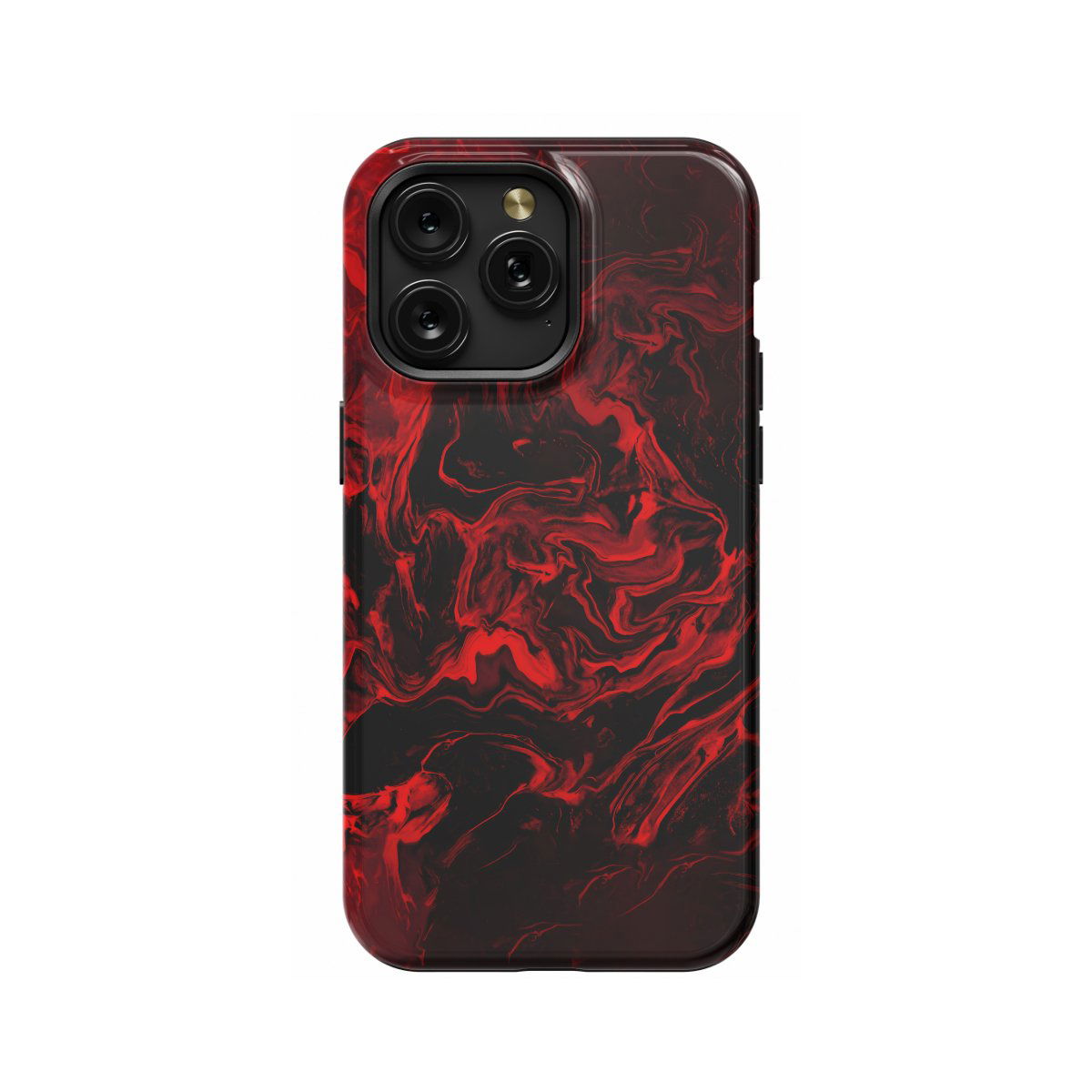 Dark Red Marble Phone Case iPhone Samsung Pixel & More - Image 1