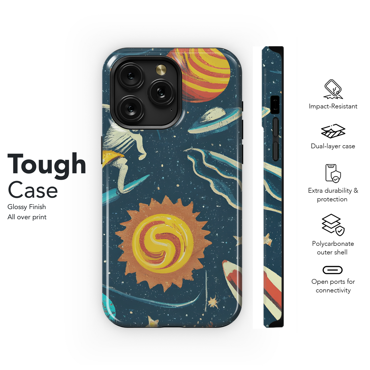 Dark Space Surf Phone Case iPhone Samsung Cover Pixel 3768 - Image 6