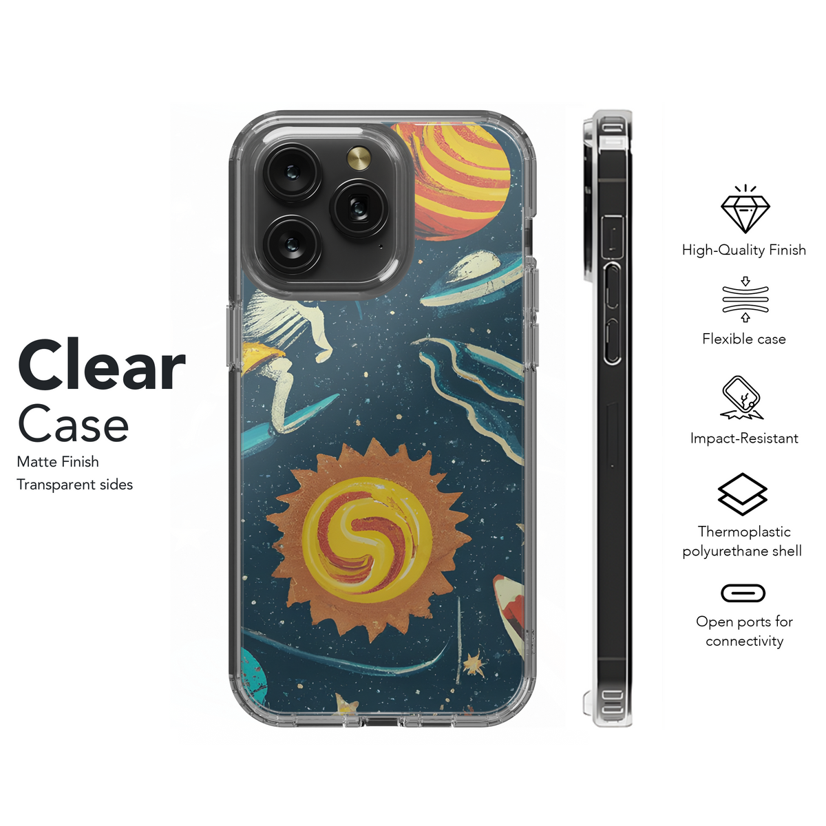 Dark Space Surf Phone Case iPhone Samsung Cover Pixel 3768 - Image 8