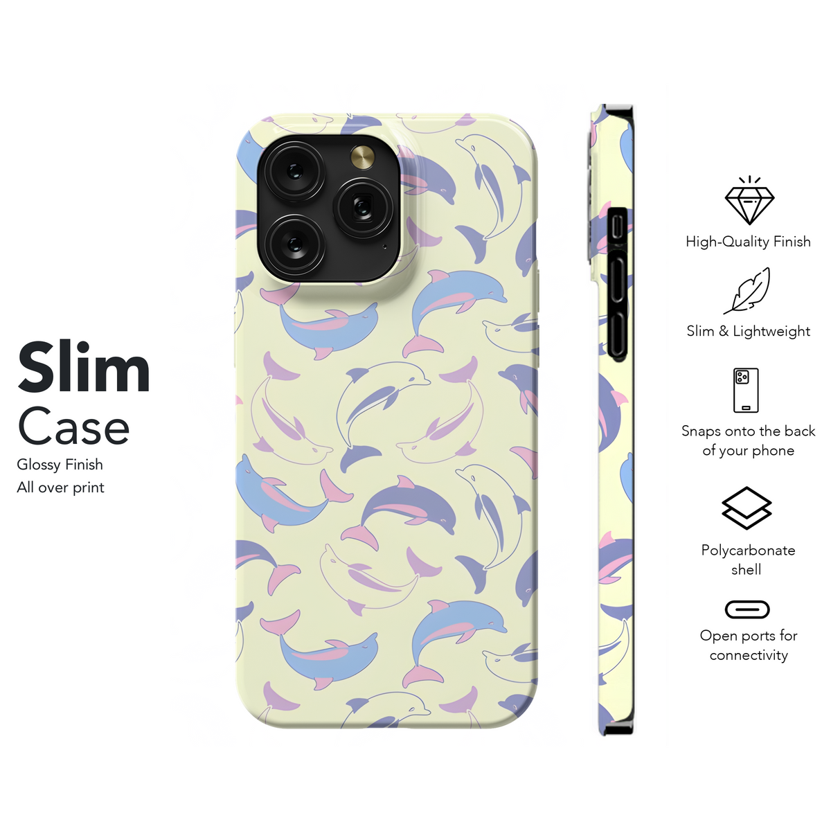 Delphin Animal Designs Phone Case iPhone Samsung Cover Pixel 3980 - Image 7