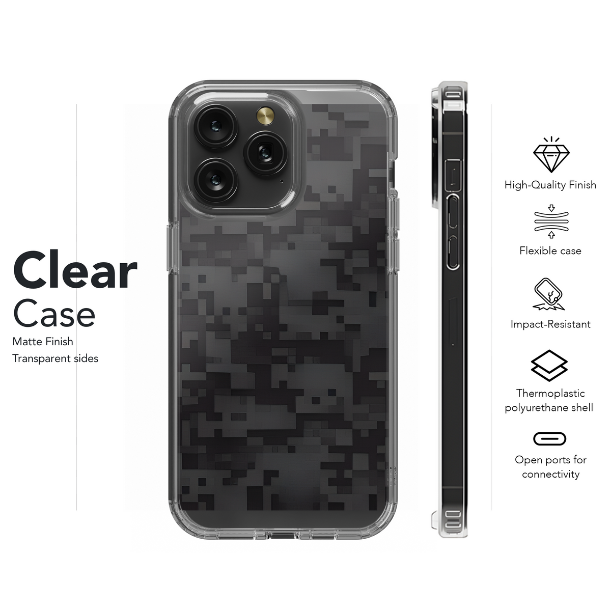 Digital Camouflage Pattern Phone Case iPhone Samsung Cover Pixel 2202 - Image 8