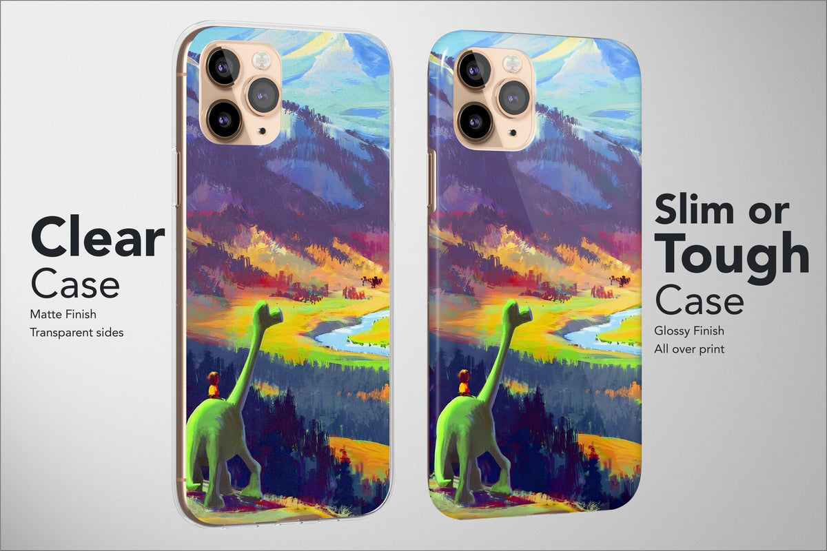 Dinosaur Phone Case Dino T-Rex Animal Landscape Art Cartoon Cover - Image 3