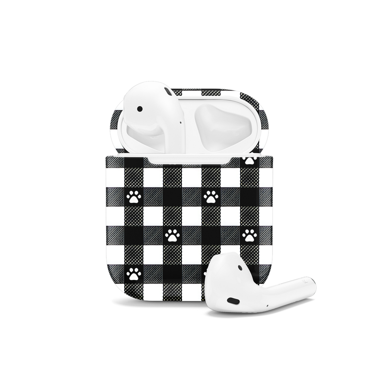 Dog Paw Seamless Pattern Wallpaper AirPods Case AirPods Pro AirPods Pro 2 AirPods 3 AirPods 2 Glossy 2184 - Image 1