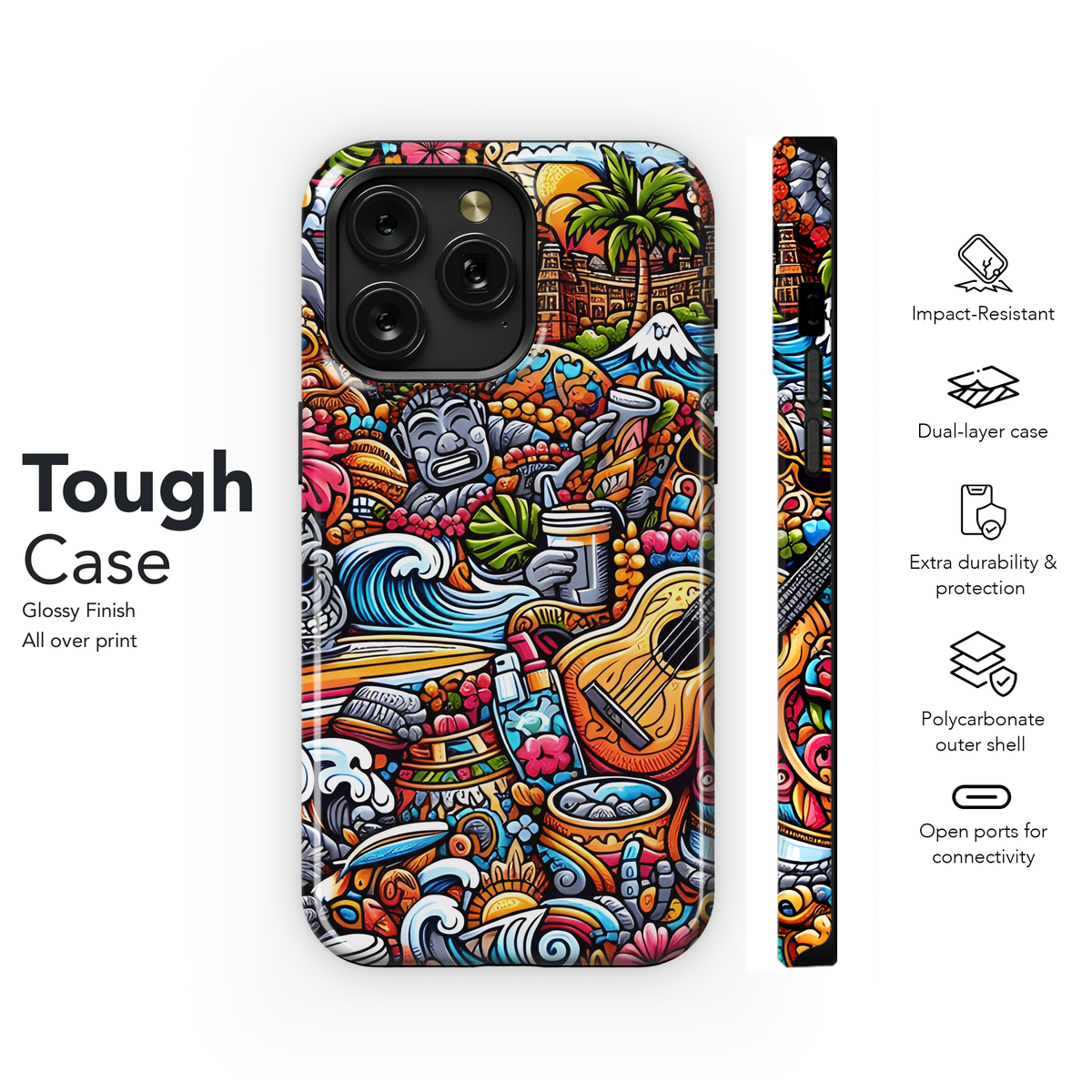 Doodle Hawaii Phone Case iPhone Samsung Cover Pixel 2887 - Image 6