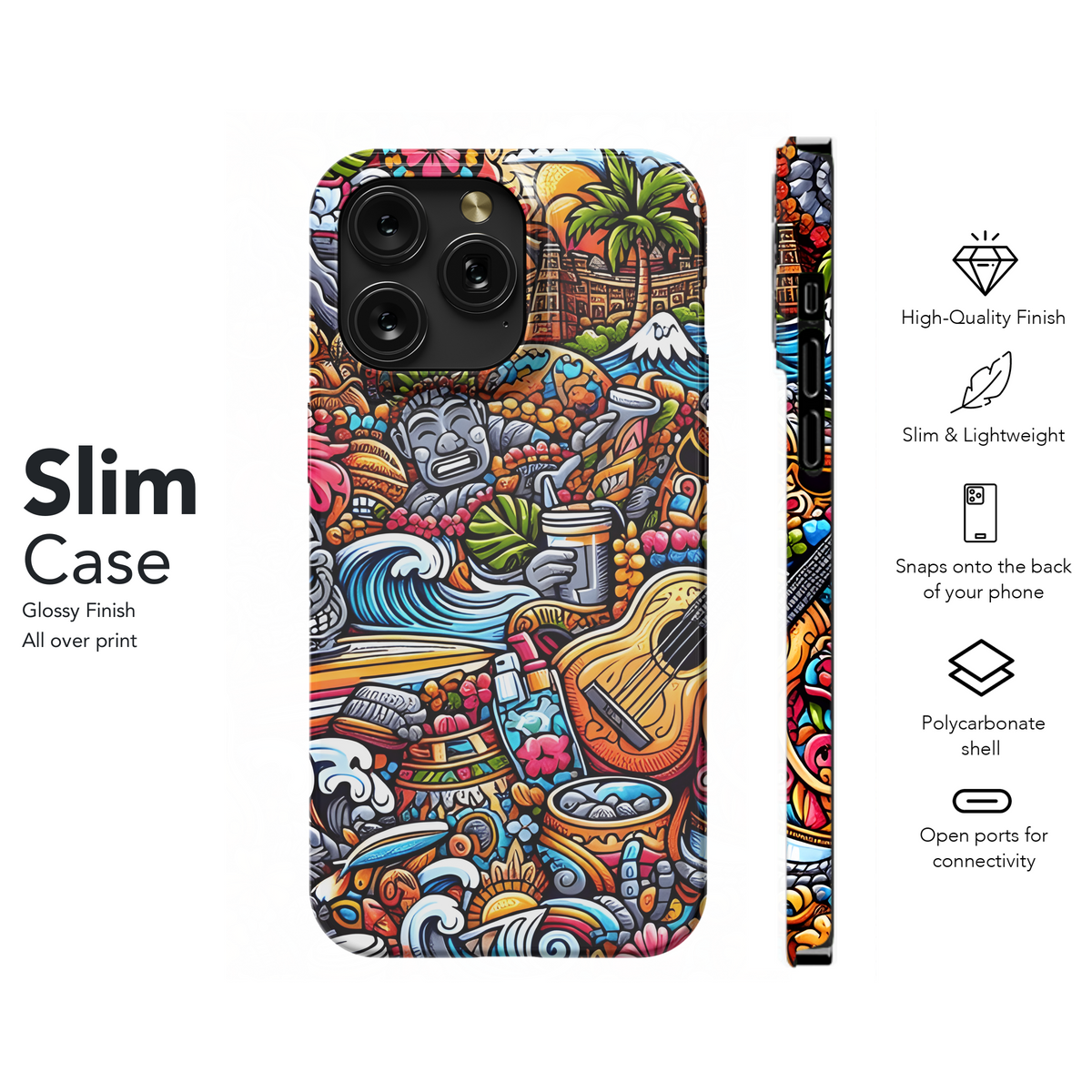 Doodle Hawaii Phone Case iPhone Samsung Cover Pixel 2887 - Image 7