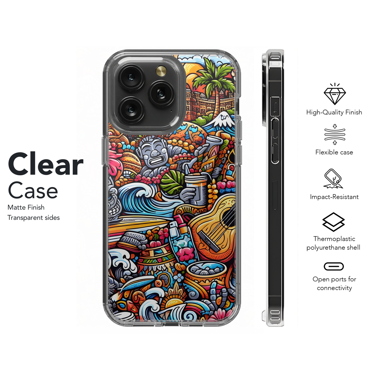 Doodle Hawaii Phone Case iPhone Samsung Cover Pixel 2887 - Image 8