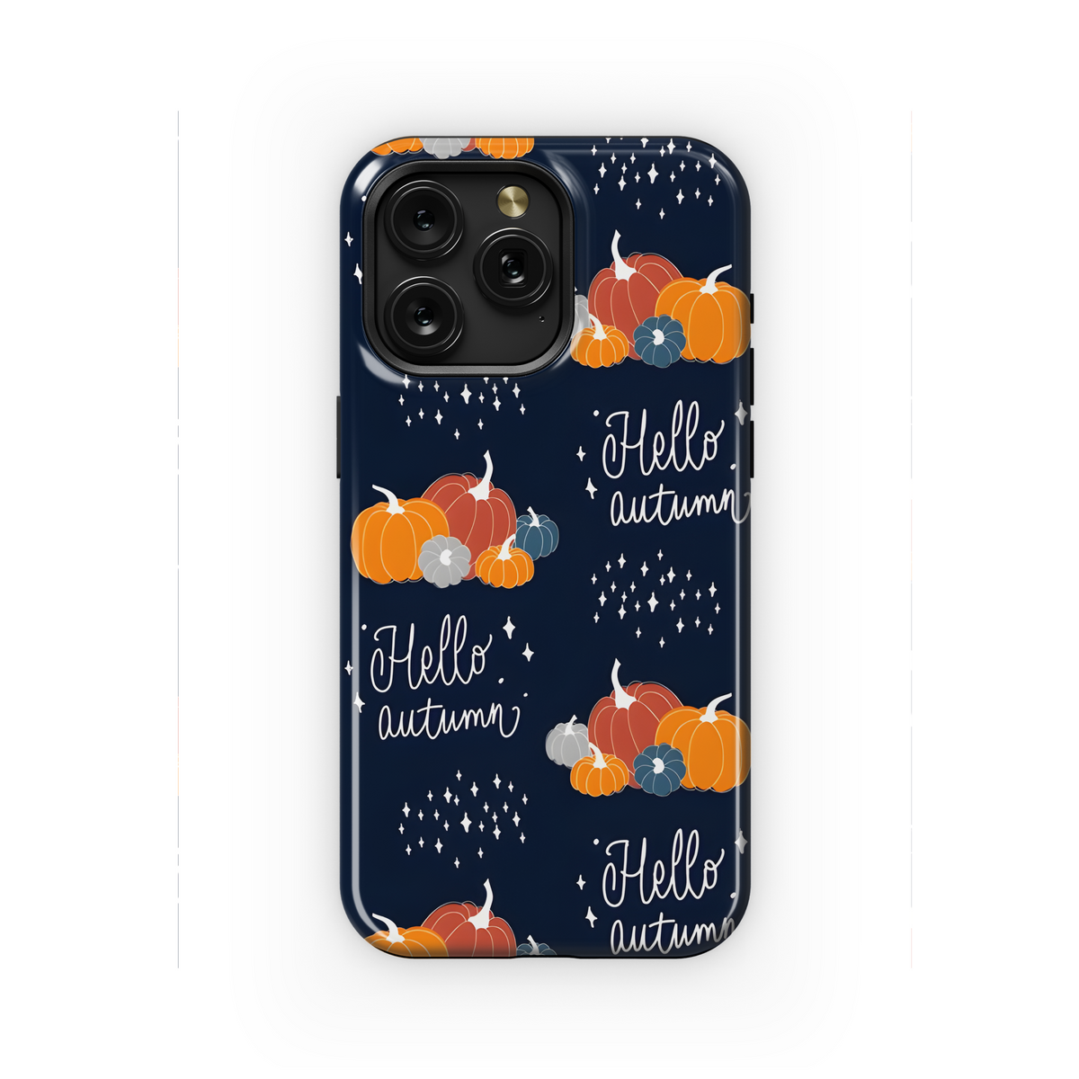 Doodle Pumpkin Pattern Phone Case iPhone Samsung Cover Pixel 2290 - Image 1