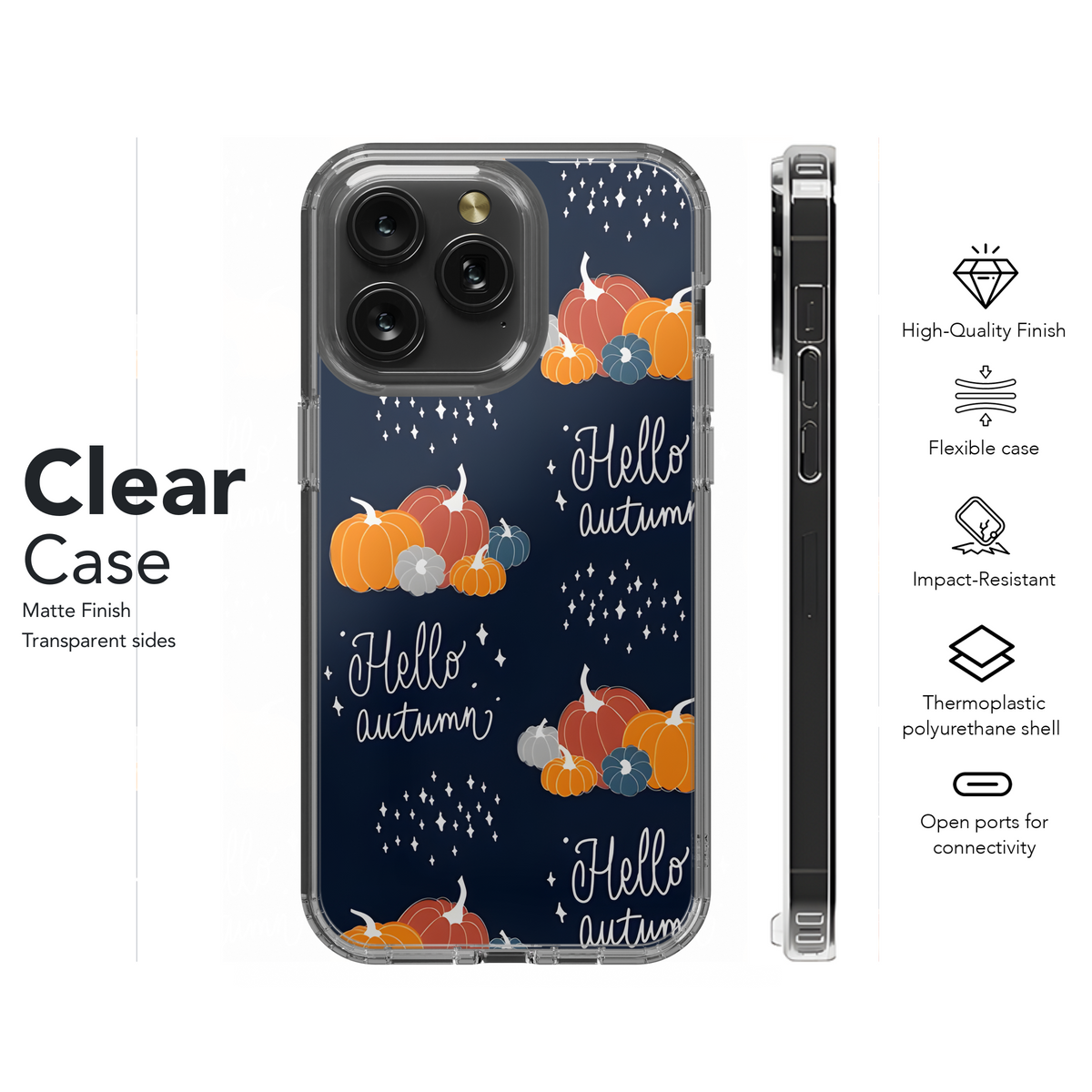 Doodle Pumpkin Pattern Phone Case iPhone Samsung Cover Pixel 2290 - Image 8