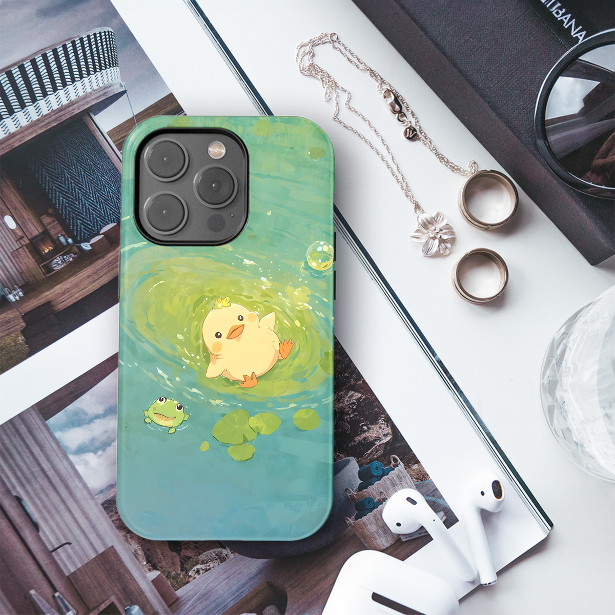 Duckling Pond Friends
 Phone Case iPhone Samsung Cover Pixel 4297 - Image 3